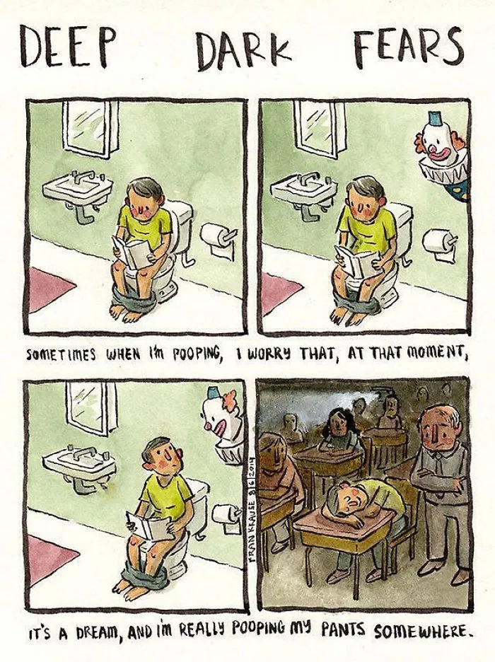Illustrator Turns People’s Deepest And Darkest Fears Into Comics