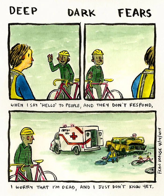 Illustrator Turns People’s Deepest And Darkest Fears Into Comics