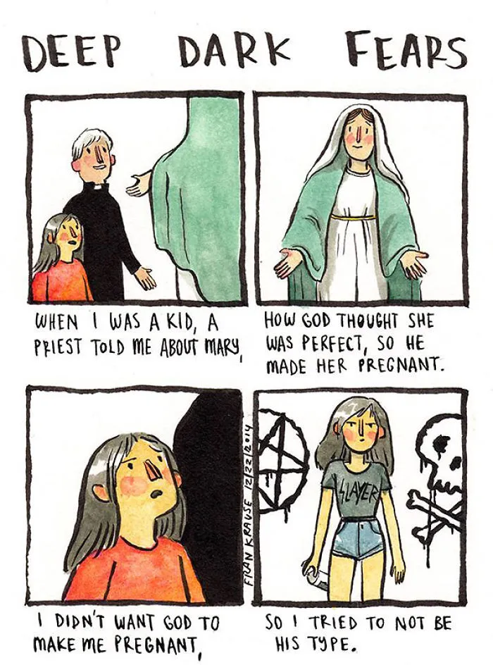 Illustrator Turns People’s Deepest And Darkest Fears Into Comics