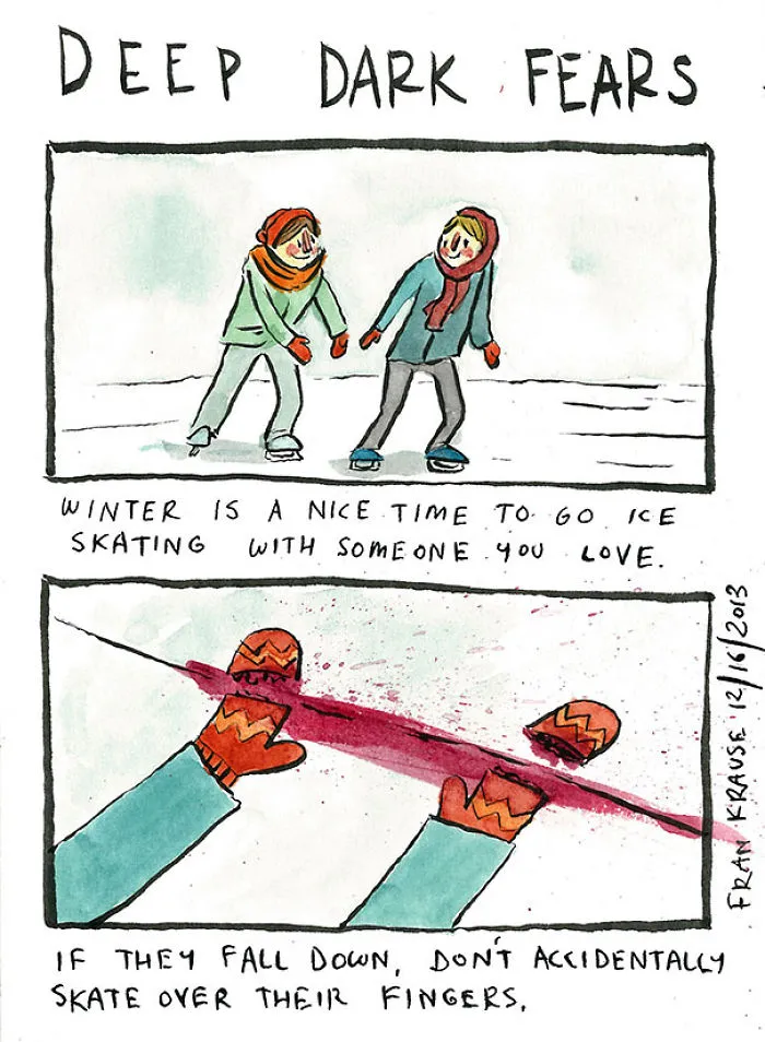 Illustrator Turns People’s Deepest And Darkest Fears Into Comics