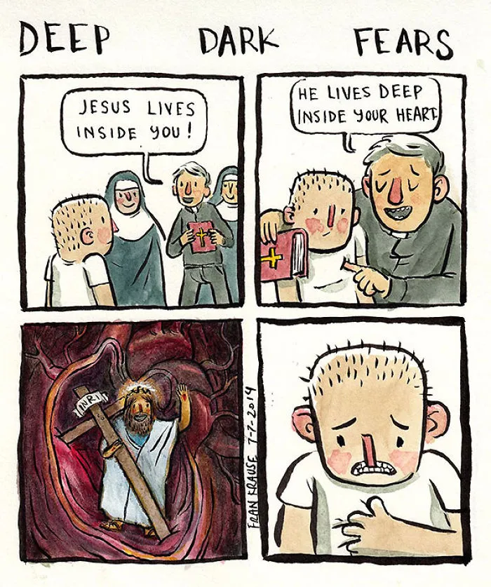 Illustrator Turns People’s Deepest And Darkest Fears Into Comics