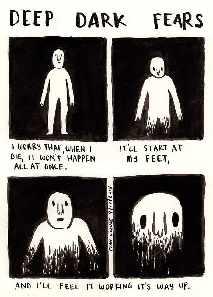 Illustrator Turns People’s Deepest And Darkest Fears Into Comics