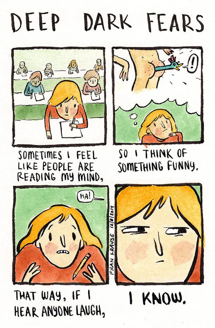 Illustrator Turns People’s Deepest And Darkest Fears Into Comics