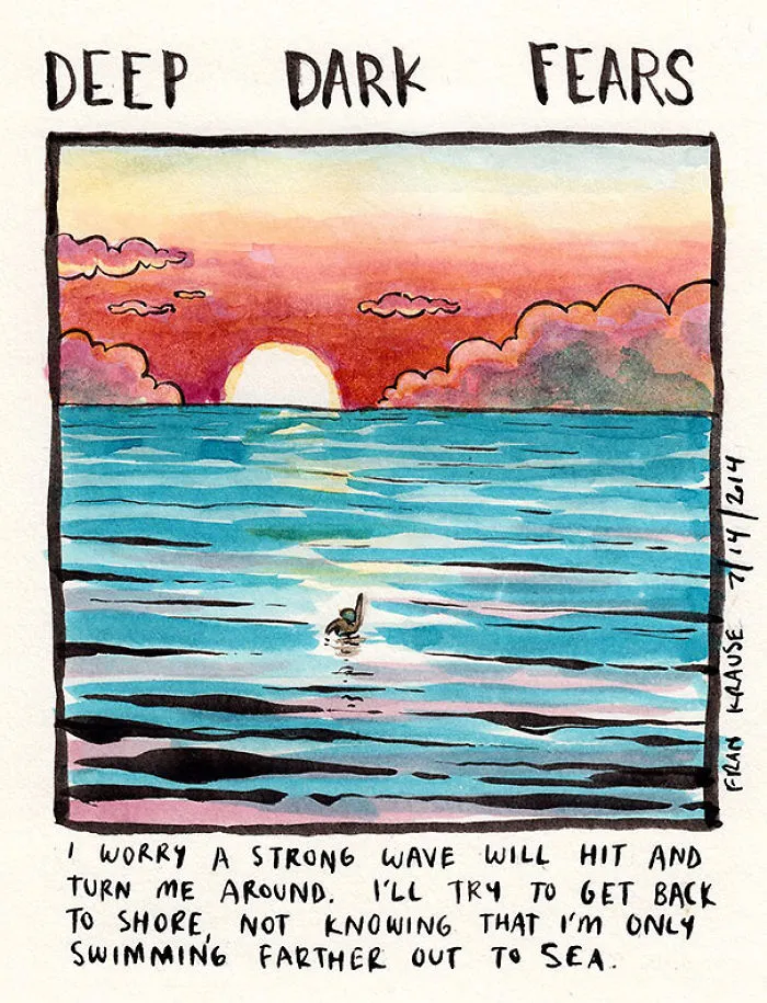 Illustrator Turns People’s Deepest And Darkest Fears Into Comics
