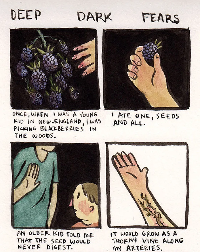 Illustrator Turns People’s Deepest And Darkest Fears Into Comics