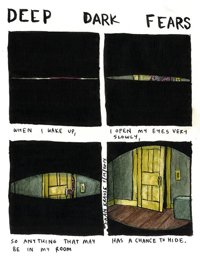 Illustrator Turns People’s Deepest And Darkest Fears Into Comics