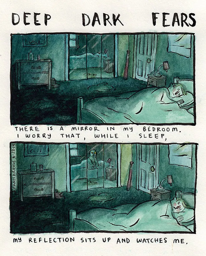 Illustrator Turns People’s Deepest And Darkest Fears Into Comics