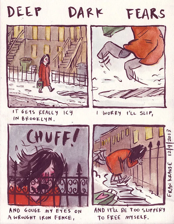 Illustrator Turns People’s Deepest And Darkest Fears Into Comics