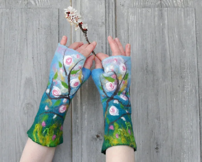 Hand Felted Mittens