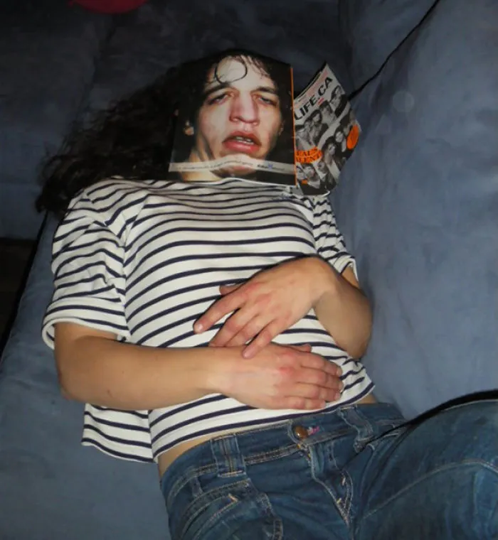 Fell Asleep While Reading A Magazine