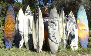 I Give Old Retired Surfboards A New Life As Pieces Of Art