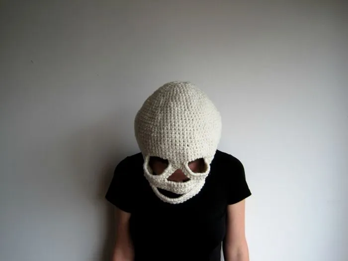 Crocheted Skull Mask