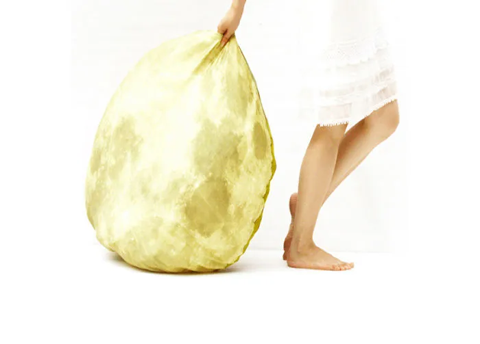Yellow Moon Pillow