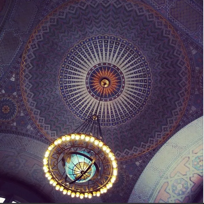 Globe Atrium, Los Angeles Public Library (bertram Goodhue, 1926) - Photo: Kim Cooper, Esotouric