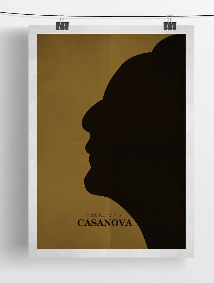 Minimalist Fellini Film Posters