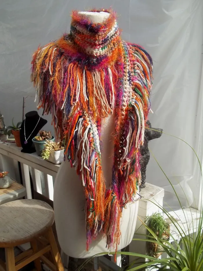 Couture Scarf With Shawl Fringe By La General Store Design Studio