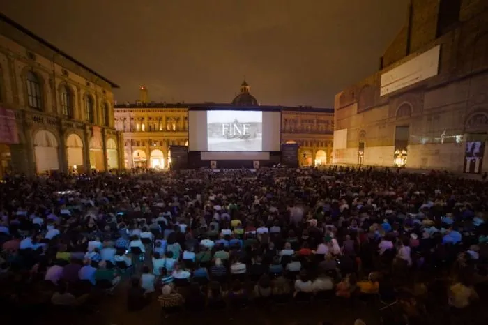 Sotto Le Stelle Del Cinema - Open-air Cinema In Bologna's Piazza Maggiore, Italy