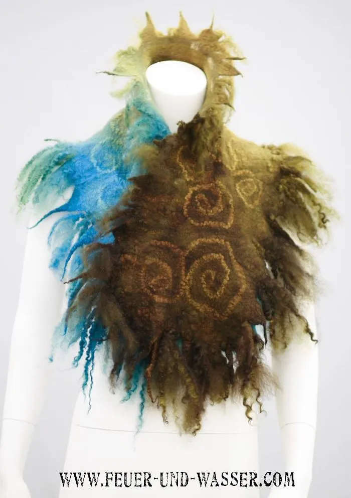 Feuer Und Wasser Felted Scarf