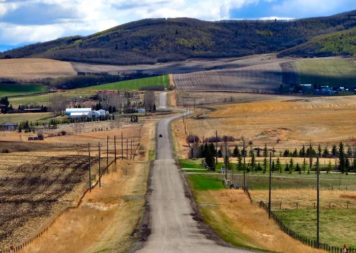 Back Road Calgary Alberta.