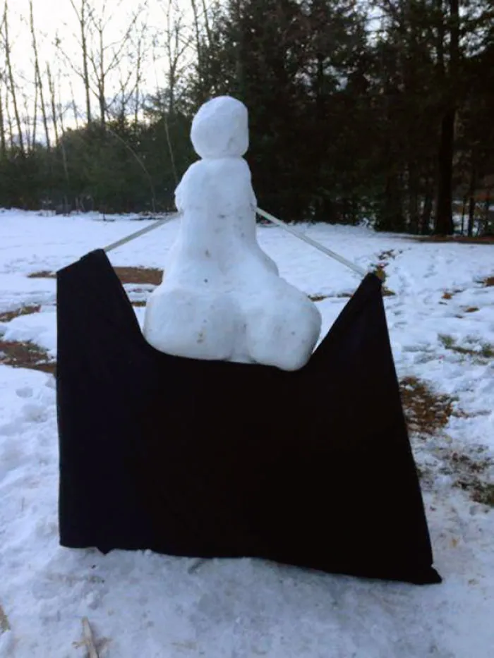 Kim Kardashian Snow Man