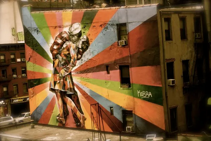Kissing The War Goodbye, Painting In New York, Manhattan