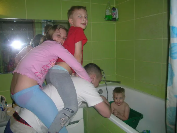 Evening Bathing The Youngest