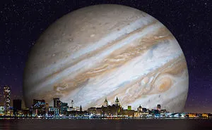 I Got To Thinking, How Big Would Jupiter Appear, If It Were As Close To Earth As The Moon?