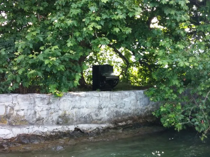 Peilz Island, Lake Geneva, Switerland, July 2014