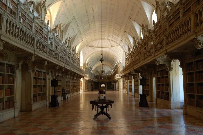 Library At The National Palace In Mafra, Portugal
