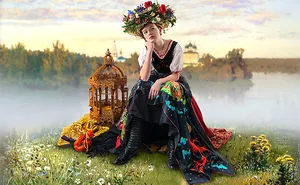 A Russian Fairytale. A Fashion Shoot With A Romantic "theatrical" Style.