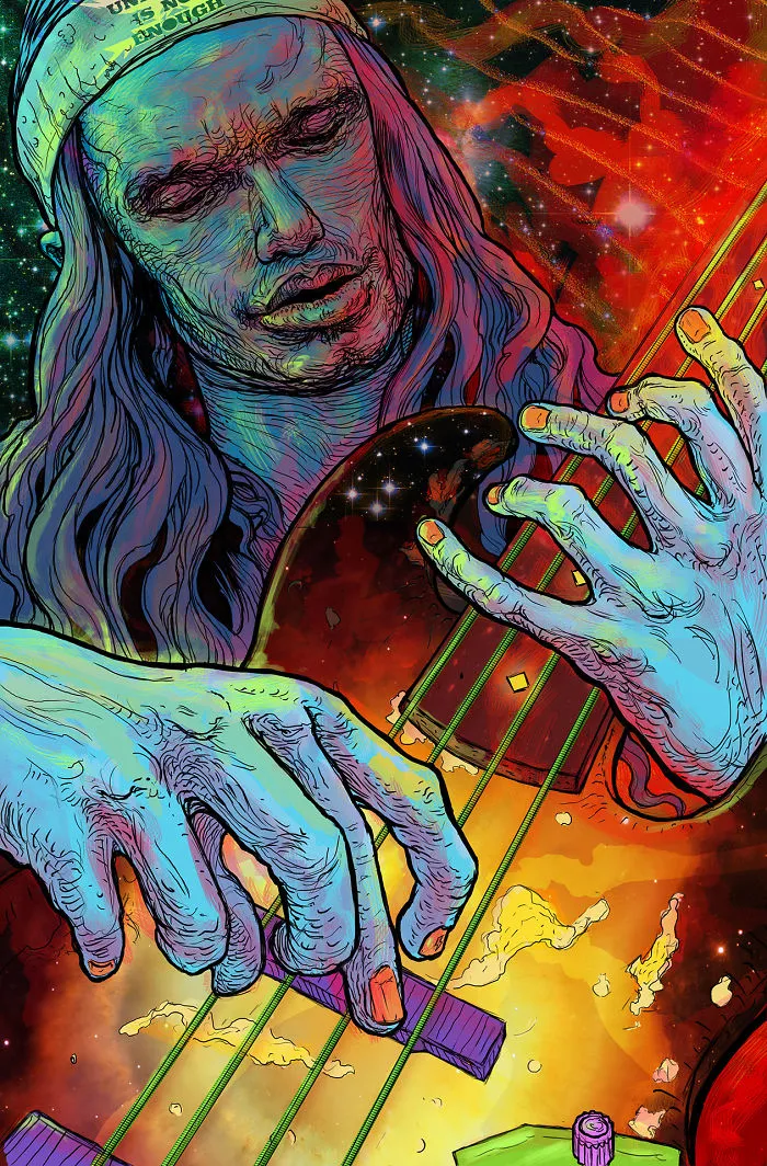 Jaco Pastorius Image Made Of Illustration And Graphic Design Blends