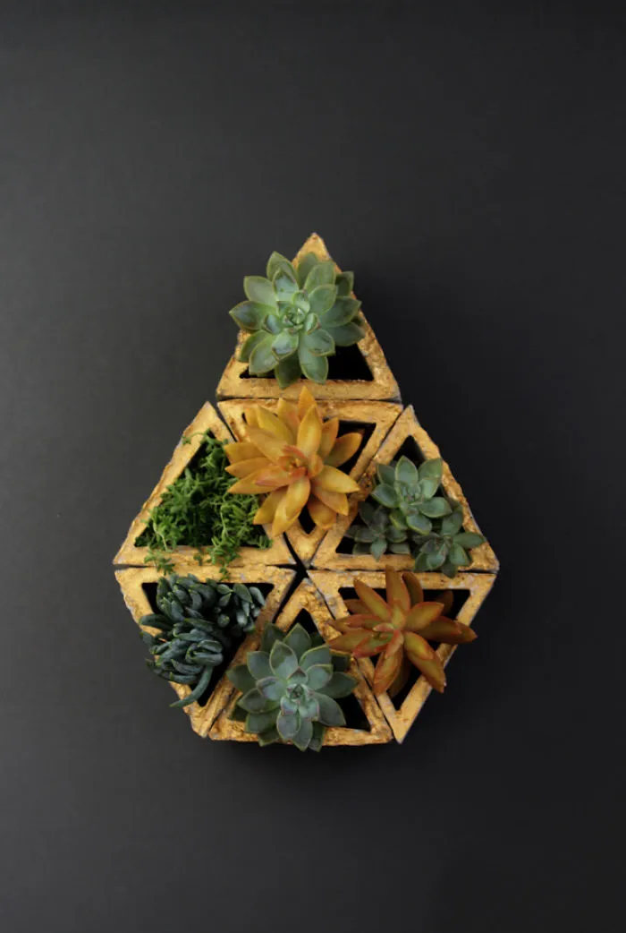 Easy Diy Concrete Modular Geometric Planters