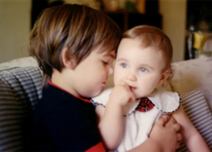 A Brother Loves His Little Sister. Irvine, California