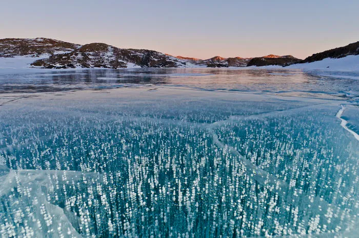 Lake Druzhby In Antarctica