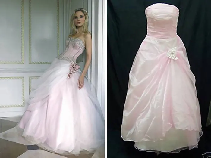 Ads Versus Reality: 32 Disappointing Wedding Dresses