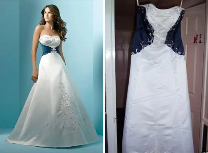 Ads Versus Reality: 32 Disappointing Wedding Dresses