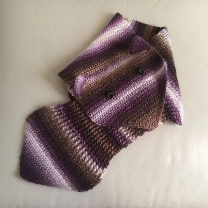 Fox Scarve In Warm Colors  Made By Kriziwizi