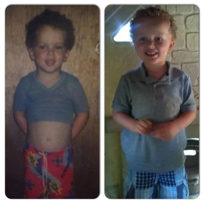 My Husband, Bobby On The Left And My Son Brandon On The Right