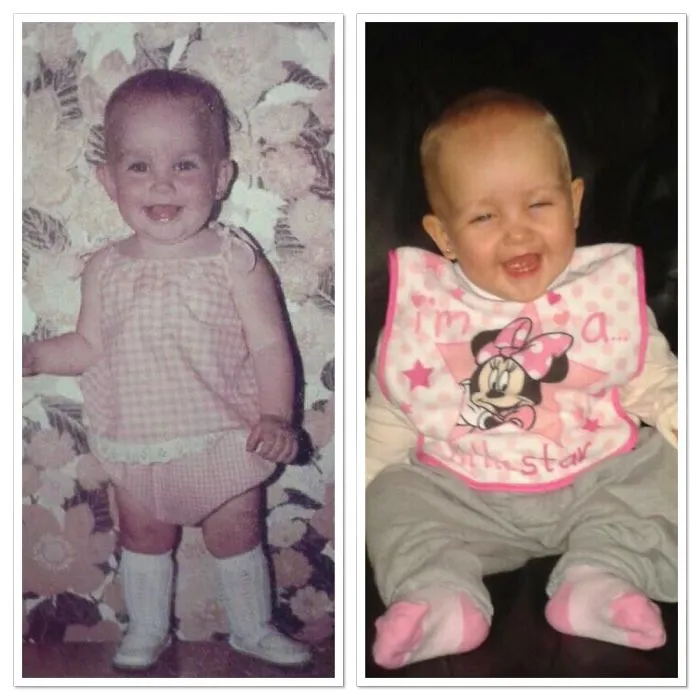 Me On The Left, 1 Yr &amp; My Daughter On The Right. Also 1 Yr
