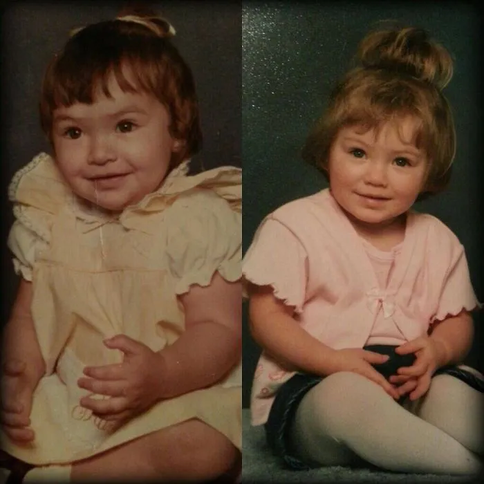 Mother, Daughter 19 Years Apart. Nearly 2 Years Old