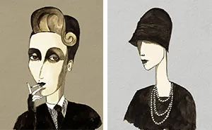 My Collection Of Ink Portraits Based On Famous Women