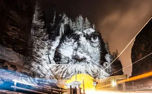 Philippe Echaroux Uses Light Projections To Create Street Art In France