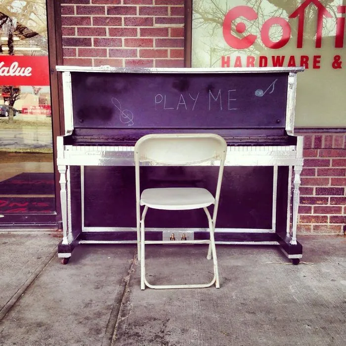Cottin's Hardware &amp; Rental Public Piano - Lawrence, Kansas Usa