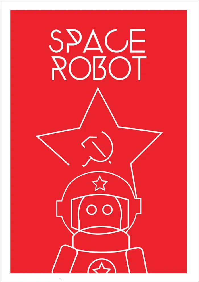 Minimalistic Style Of “soviet Neo-constructivist Propaganda”