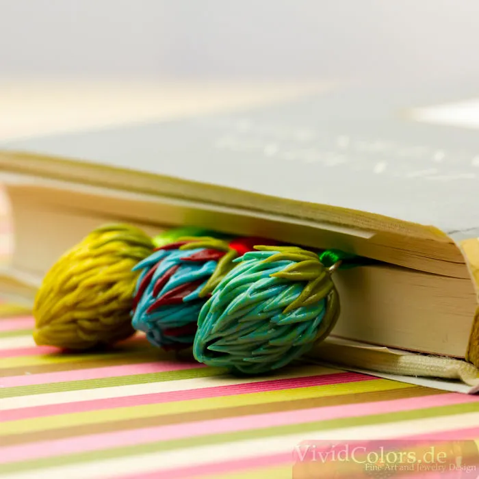 Sweet Berry Bookmark In Blue &amp; Green
