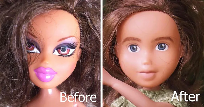 Australian Mom Turns Bratz Dolls Into Regular Girls By Removing Their Unrealistic Makeup
