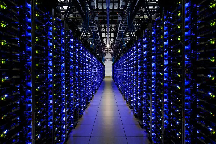 Data Centers Are Always Really Tidy. Google Data Center, Douglas County, Ga, Usa