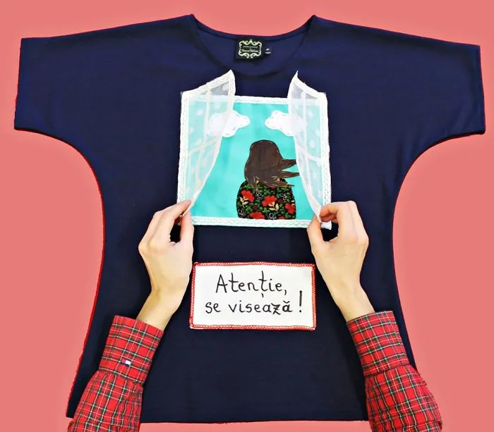 3d Poetry-shirt Made By Ioana Tanase