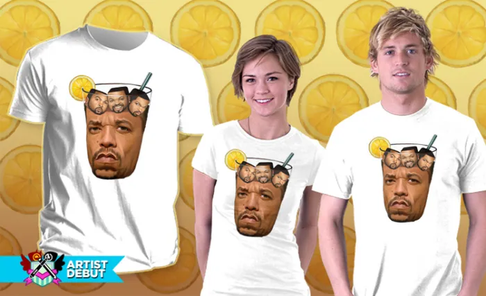 Ice-t With Ice Cubes T-shirt