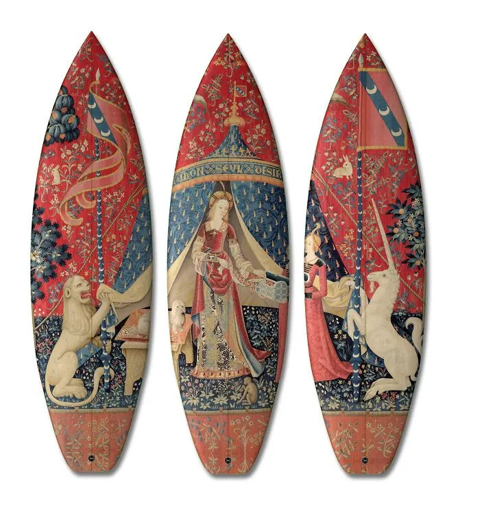 Classic Art Surfboards Triptych By Boom-art